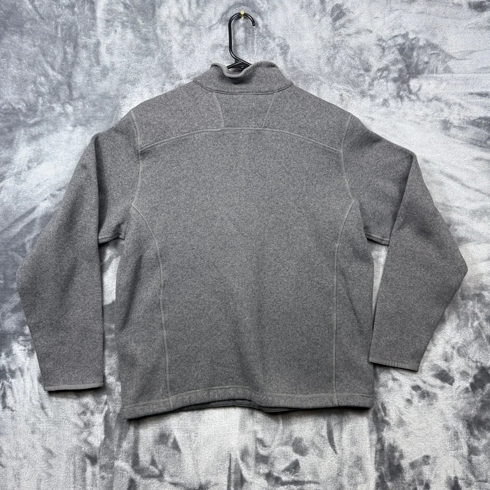 The North Face Gordon Lyons Quarter Zip Pullover Mens Large Grey Fleece Sweater